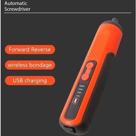 Akumuliatorinis atsuktuvas USB su antgalių rinkiniu 24 vnt. 4 Akumuliatorinis atsuktuvas USB su antgalių rinkiniu 24 vnt. 4
