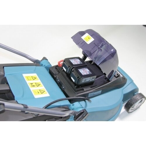 Akumuliatorinė vejapjovė Makita DLM432CT2 430mm 2x5,0Ah 36V 2x18V, dvigubas kroviklis 2 Akumuliatorinė vejapjovė Makita DLM432CT2 430mm 2x5,0Ah 36V 2x18V, dvigubas kroviklis 2