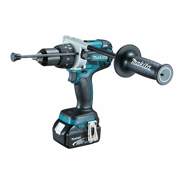 Akumuliatorinis smūginis gręžtuvas MAKITA DHP481RTJ 18V 2x5,0Ah 1 Akumuliatorinis smūginis gręžtuvas MAKITA DHP481RTJ 18V 2x5,0Ah 1