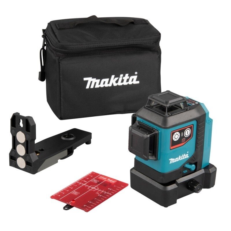 Akumuliatorinis lazerinis nivelyras Makita SK700D, 360°, raudonas Akumuliatorinis lazerinis nivelyras Makita SK700D, 360°, raudonas
