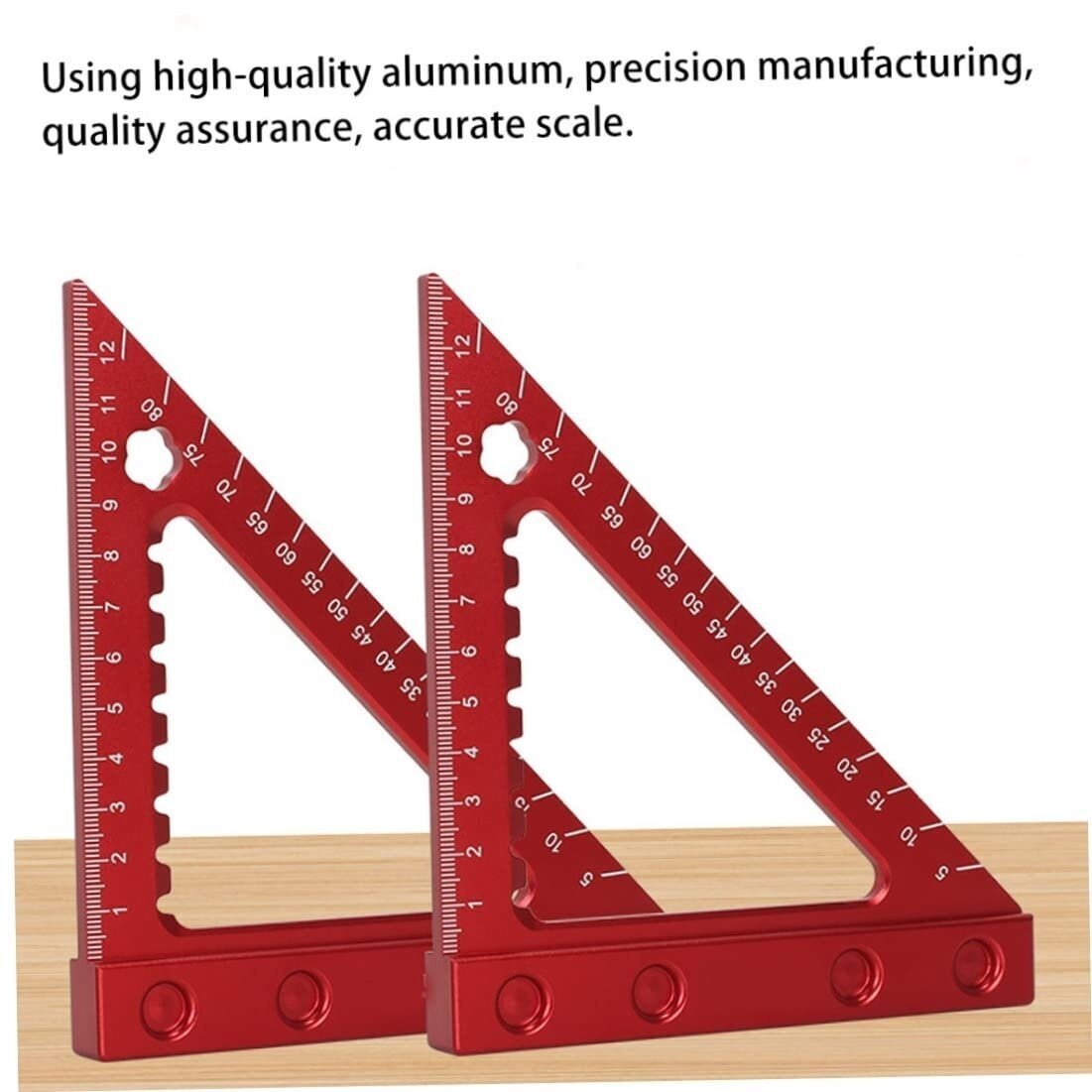 Aliuminis kampainis / medžio apdirbimo trikampė liniuotė | 90 | su baze ESSEN TOOLS 5 Aliuminis kampainis / medžio apdirbimo trikampė liniuotė | 90 | su baze ESSEN TOOLS 5