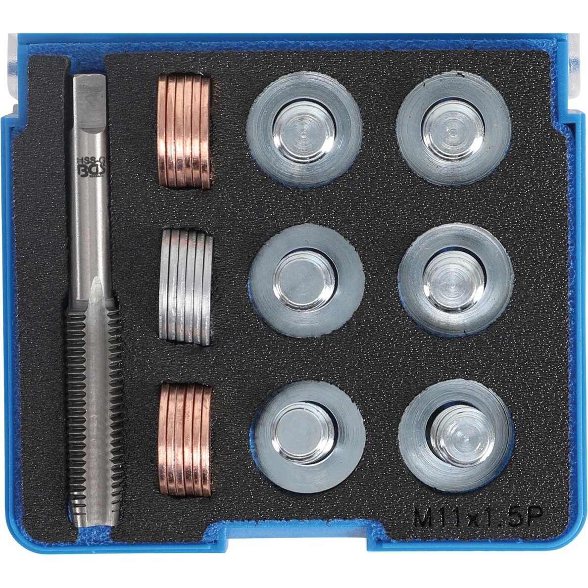 Alyvos išleidimo srauto remonto komplektas | M11 x 1,5 mm BGS 4 Alyvos išleidimo srauto remonto komplektas | M11 x 1,5 mm BGS 4
