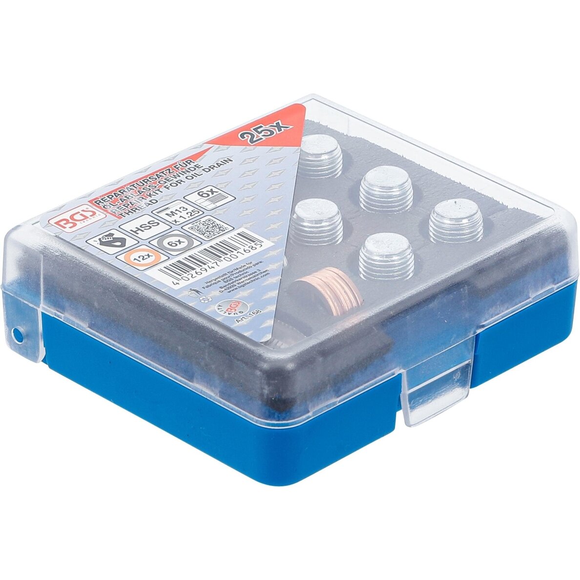 Alyvos išleidimo srauto remonto komplektas | M13 x 1,25 mm BGS 4
