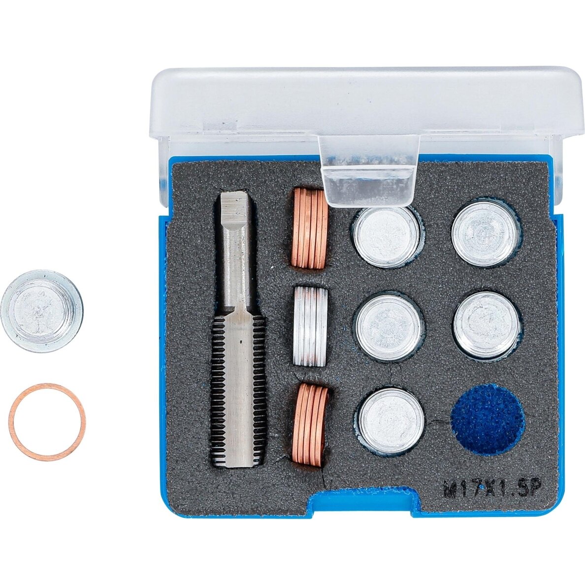 Alyvos išleidimo sriegio remonto komplektas | M17 x 1,5 mm BGS 3