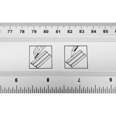 Aliuminė liniuotė-gulsčiukas | 2 akutės | 1000 mm VOREL