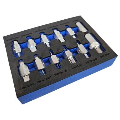 Alyvos išleidimo antgalių komplektas | 12,5 mm (1/2") | 12 vnt. ESSEN TOOLS