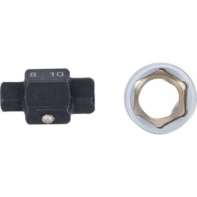 Alyvos išleidimo galvutės | 4 kampai | 8 mm + 10 mm BGS Alyvos išleidimo galvutės | 4 kampai | 8 mm + 10 mm BGS