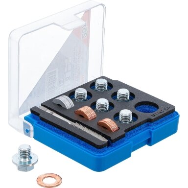 Alyvos išleidimo srauto remonto komplektas | M11 x 1,5 mm BGS