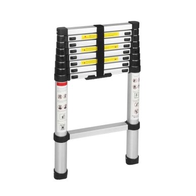 Aliuminės kopėčios 8 pakopų | 2,6 m aukščio | iki 150 kg Kraftdele KD4072 2