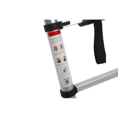 Aliuminės kopėčios 8 pakopų | 2,6 m aukščio | iki 150 kg Kraftdele KD4072 9