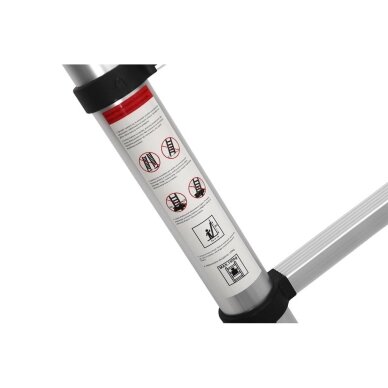 Aliuminės kopėčios Kraft&Dele KD4073, 10 pakopų – aukštis 3,2 m, iki 150 kg 6