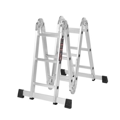 Aliumininės kopėčios su platforma 4x3 (346 cm) Kraftdele KD4070 12 Aliumininės kopėčios su platforma 4x3 (346 cm) Kraftdele KD4070 12