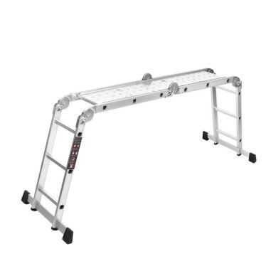 Aliumininės kopėčios su platforma 4x3 (346 cm) Kraftdele KD4070 8 Aliumininės kopėčios su platforma 4x3 (346 cm) Kraftdele KD4070 8