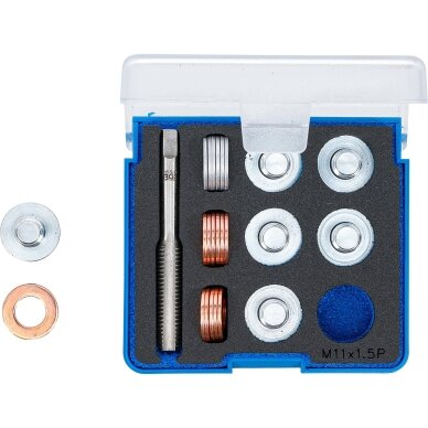 Alyvos išleidimo srauto remonto komplektas | M11 x 1,5 mm BGS 3