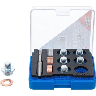 Alyvos išleidimo srauto remonto komplektas | M11 x 1,5 mm BGS Alyvos išleidimo srauto remonto komplektas | M11 x 1,5 mm BGS