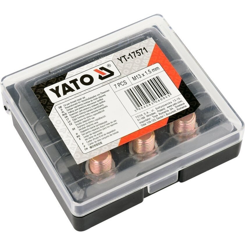 Alyvos išleidimo srauto remonto komplektas | M13 x 1,5 mm YATO 2 Alyvos išleidimo srauto remonto komplektas | M13 x 1,5 mm YATO 2