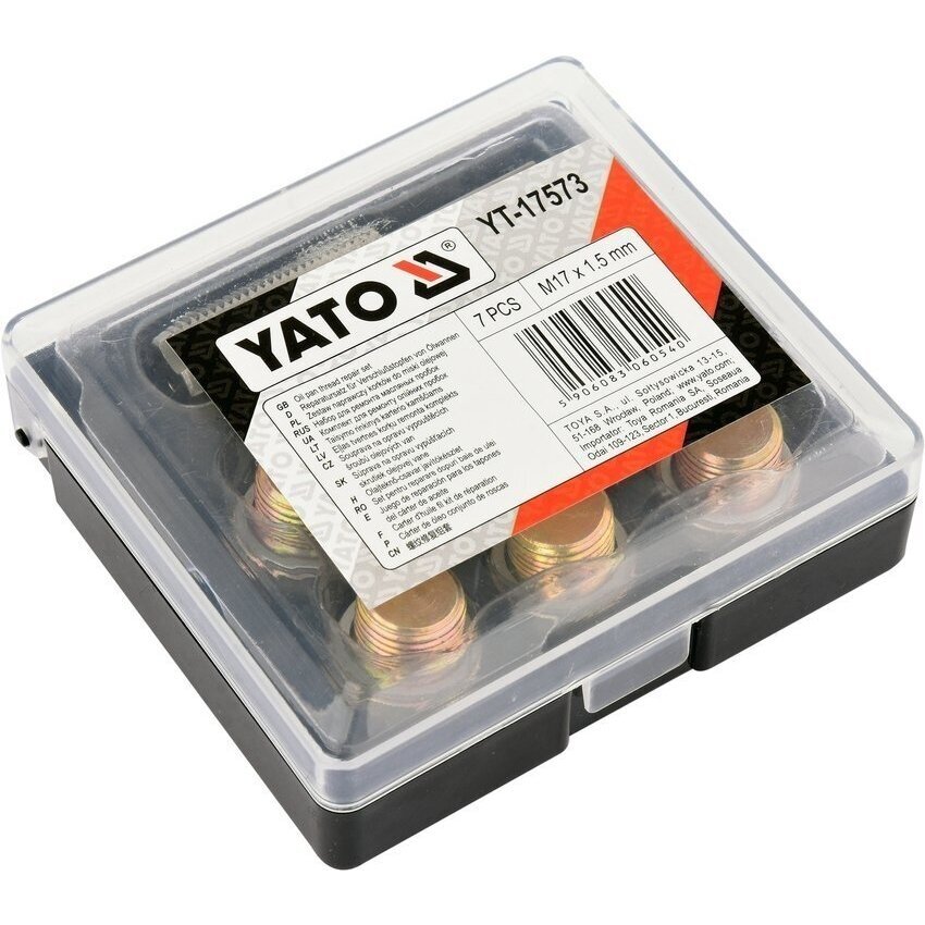 Alyvos išleidimo srauto remonto komplektas | M17 x 1,5 mm YATO 2