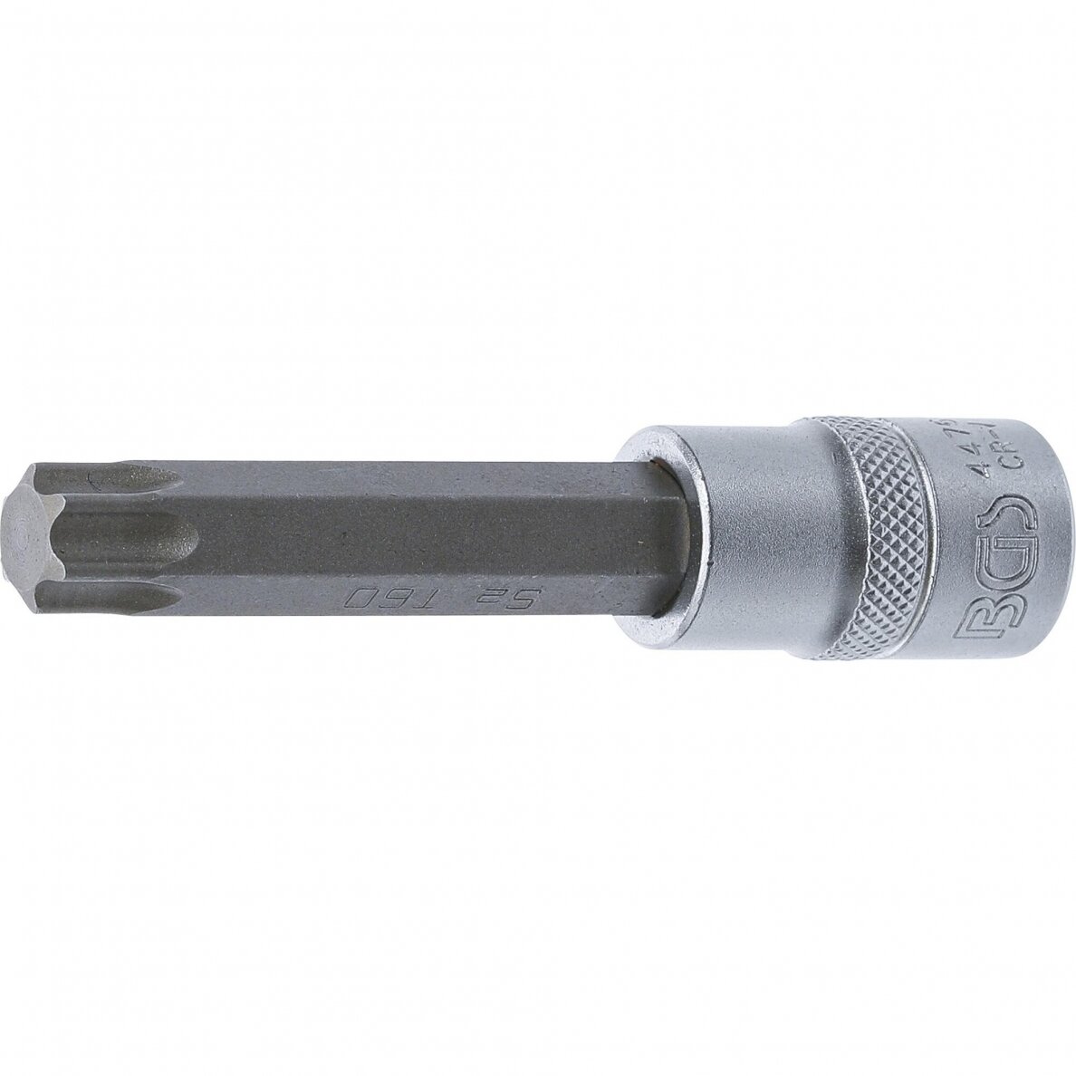 Antgalis įpresuotas į galvutę ilgis 100 mm 12,5 mm (1/2") T-star (Torx) T60 Antgalis įpresuotas į galvutę ilgis 100 mm 12,5 mm (1/2") T-star (Torx) T60