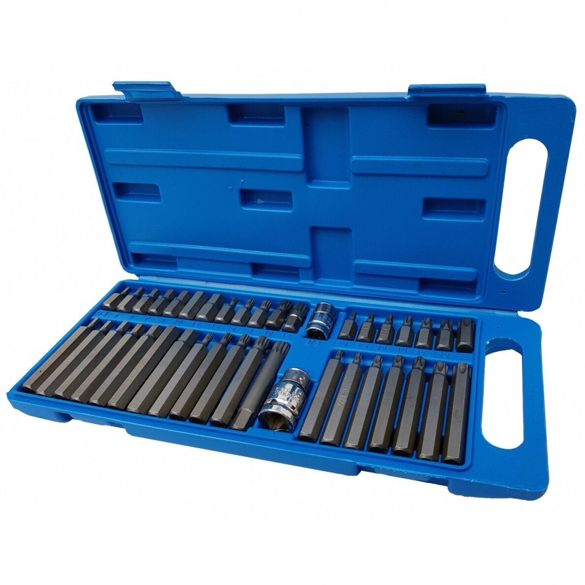 Antgalių rinkinys TORX HEX SPLIN, plastikinė dėžutė 40vnt. 1 Antgalių rinkinys TORX HEX SPLIN, plastikinė dėžutė 40vnt. 1