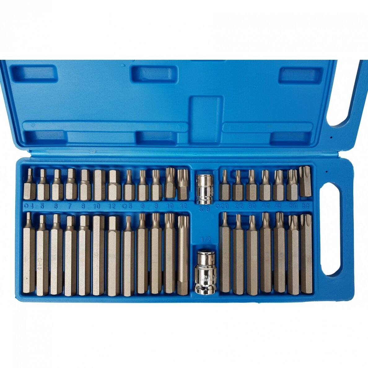 Antgalių rinkinys TORX HEX SPLIN, plastikinė dėžutė 40vnt. Antgalių rinkinys TORX HEX SPLIN, plastikinė dėžutė 40vnt.