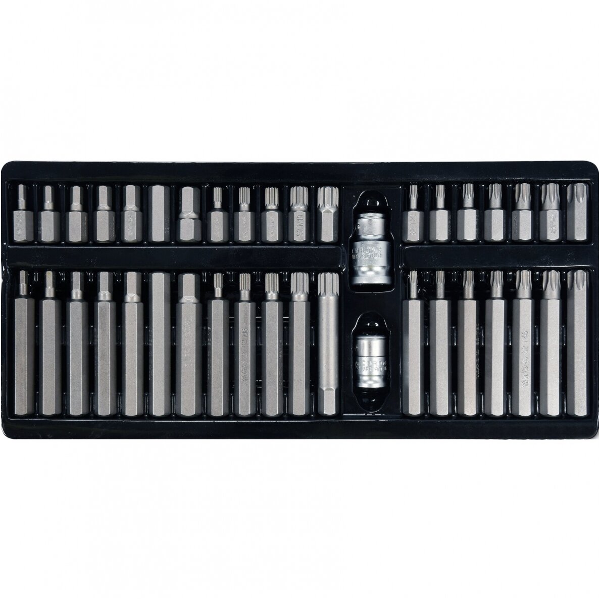 Antgalių rinkinys S2 torx/hex/spline 40 vnt. YATO YT-0400 1