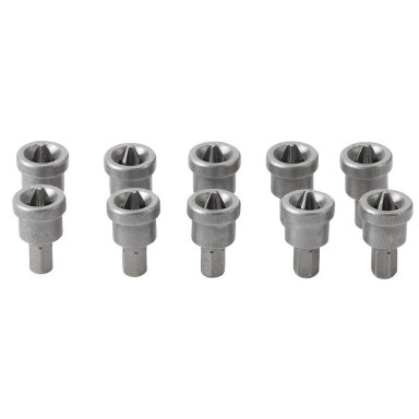 Antgaliai - ribotuvai gipso plokštėms 1/4"  PH2 10vnt. Kraftmann