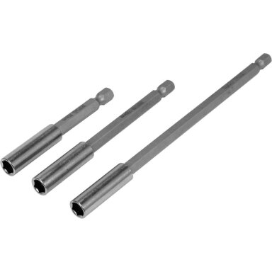Antgalių laikikliai 6,3 mm (1/4") 75, 100, 150 mm 3 vnt. Antgalių laikikliai 6,3 mm (1/4") 75, 100, 150 mm 3 vnt.