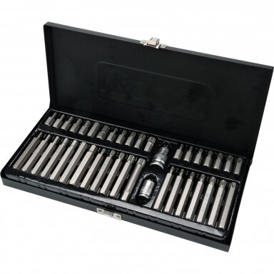 Antgalių rinkinys S2 torx/hex/spline 40 vnt. YATO YT-0400 Antgalių rinkinys S2 torx/hex/spline 40 vnt. YATO YT-0400