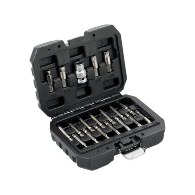 Antgalių rinkinys sugadintiems T-Star (Torx) ir hex 19 vnt. YT-04584 YATO