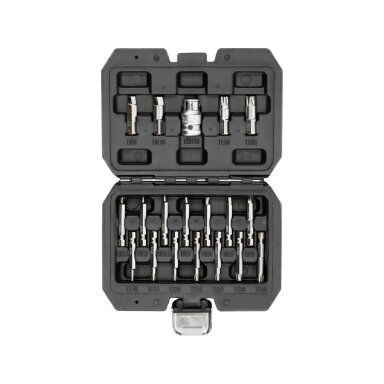 Antgalių rinkinys sugadintiems T-Star (Torx) ir hex 19 vnt. YT-04584 YATO