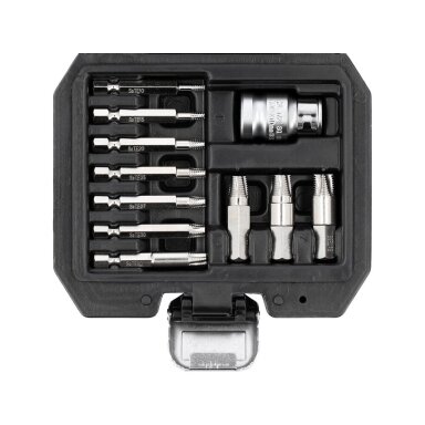 Antgalių rinkinys sugadintiems T-Star Torx su skyle 11 vnt. YT-04582 YATO