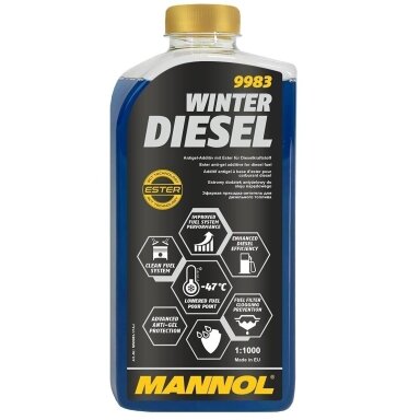 Antigelis dyzelinui -47°C MANNOL 1000ml
