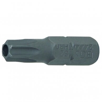 Antgalis 6.3 mm (1/4") T-star su skyle (Torx) T30 Antgalis 6.3 mm (1/4") T-star su skyle (Torx) T30