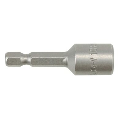 Antgalis -galvutė magnetinė CR-V, 1/4" 10x48 mm (YT-1505) Antgalis -galvutė magnetinė CR-V, 1/4" 10x48 mm (YT-1505)