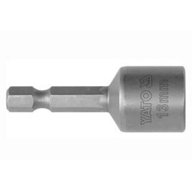 Antgalis -galvutė magnetinė CR-V, 1/4" 8x48 mm (YT-1503) Antgalis -galvutė magnetinė CR-V, 1/4" 8x48 mm (YT-1503)