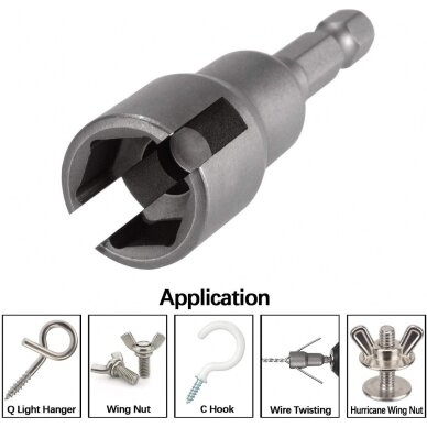 Antgalis / galvutė magnetinė | su išpjova | 6.3 mm (1/4"). PND14 1 Antgalis / galvutė magnetinė | su išpjova | 6.3 mm (1/4"). PND14 1