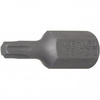 Antgalis ilgis 30 mm, 10 mm (3/8") storis, T-Star (Torx) T27 1 Antgalis ilgis 30 mm, 10 mm (3/8") storis, T-Star (Torx) T27 1