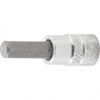 Antgalis įpresuotas į galvutę 6.3mm(1/4") hex šešiakampis 1/4 Antgalis įpresuotas į galvutę 6.3mm(1/4") hex šešiakampis 1/4