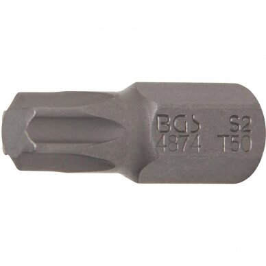 Antgalis T50 Torx, ilgis 30mm, storis 10mm (3/8") BGS 4874 Antgalis T50 Torx, ilgis 30mm, storis 10mm (3/8") BGS 4874
