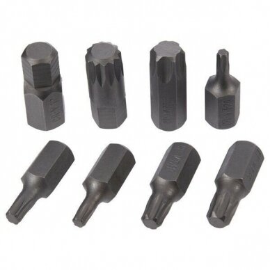 Antgalių rinkinys TORX HEX SPLIN, plastikinė dėžutė 40vnt. 4 Antgalių rinkinys TORX HEX SPLIN, plastikinė dėžutė 40vnt. 4