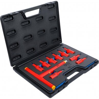 Antgalių rinkinys VDE 12,5 mm (1/2") T-Star (Torx ) T20 - T55 10 vnt. BGS-technic 3 Antgalių rinkinys VDE 12,5 mm (1/2") T-Star (Torx ) T20 - T55 10 vnt. BGS-technic 3