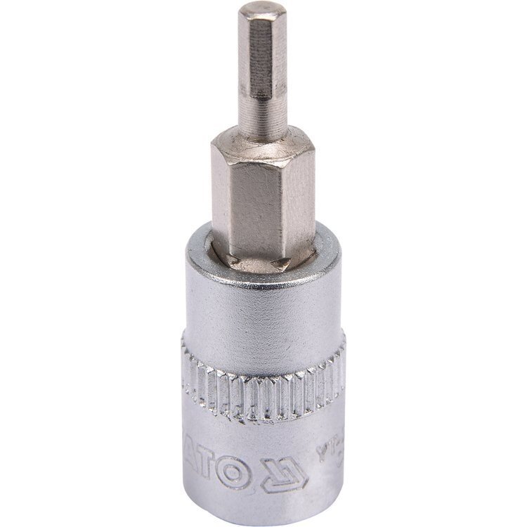 Antgalis H3 mm Hex šešiakampis įpresuotas į galvutę 1/4" YATO YT-04370 Antgalis H3 mm Hex šešiakampis įpresuotas į galvutę 1/4" YATO YT-04370
