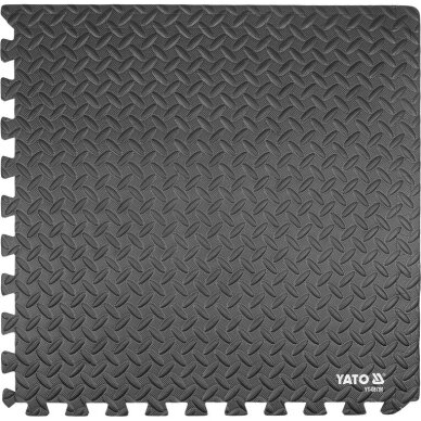 Apsauginis kilimėlis automobilių dirbtuvėms ar treniruoklių salei | 6 vnt / 60x60 cm YATO 2