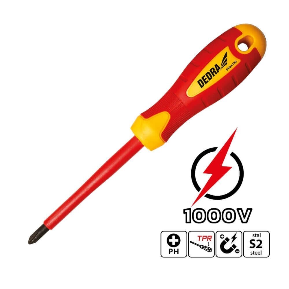 Atsuktuvas izoliuotas PH3x150mm DEDRA 06B014