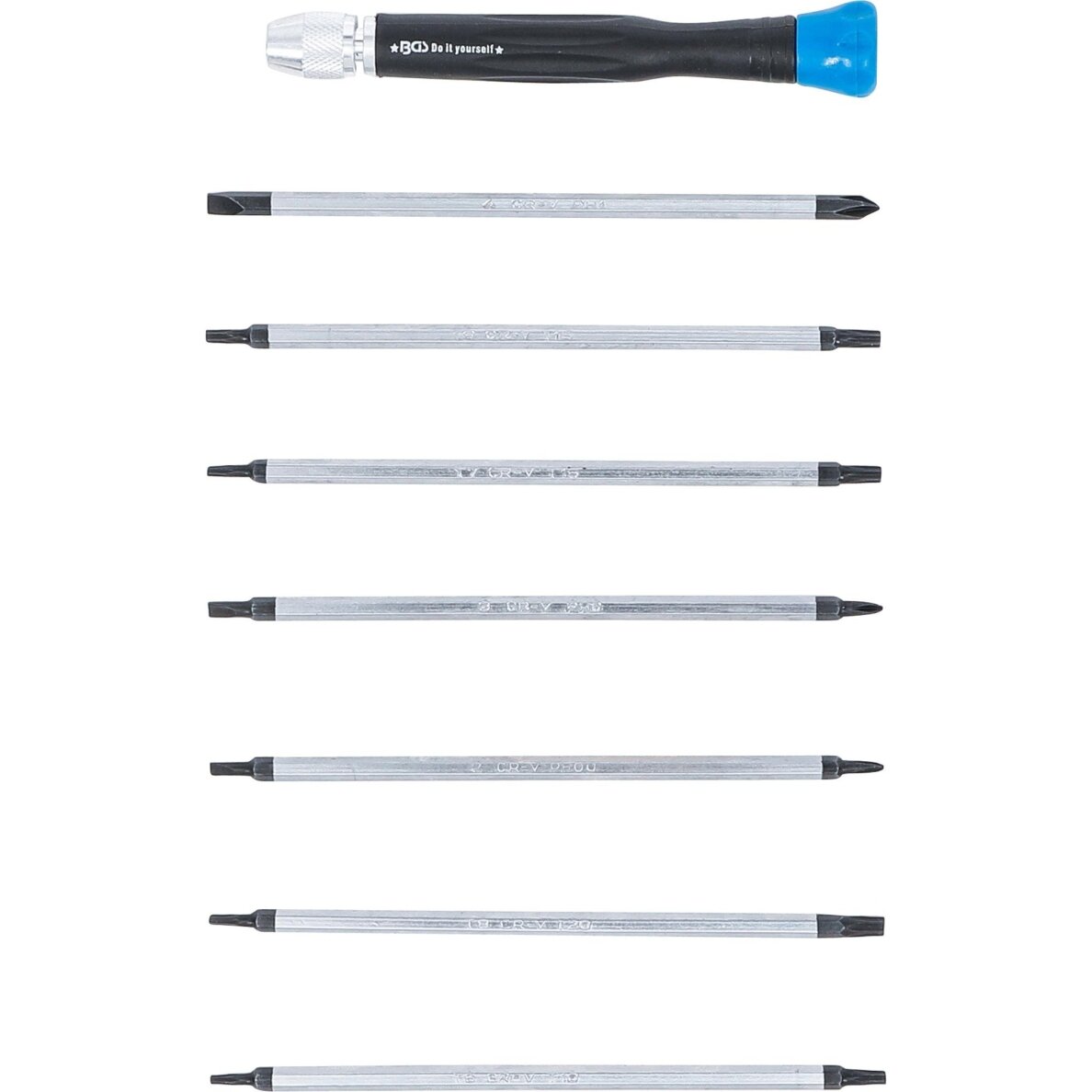 Atsuktuvų rinkinys | T-Star (Torx) / PH / SL | 8 vnt. BGS 2 Atsuktuvų rinkinys | T-Star (Torx) / PH / SL | 8 vnt. BGS 2