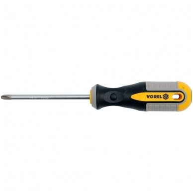 Atsuktuvas kryžminis, PH1x150mm Cr-V Vorel Atsuktuvas kryžminis, PH1x150mm Cr-V Vorel