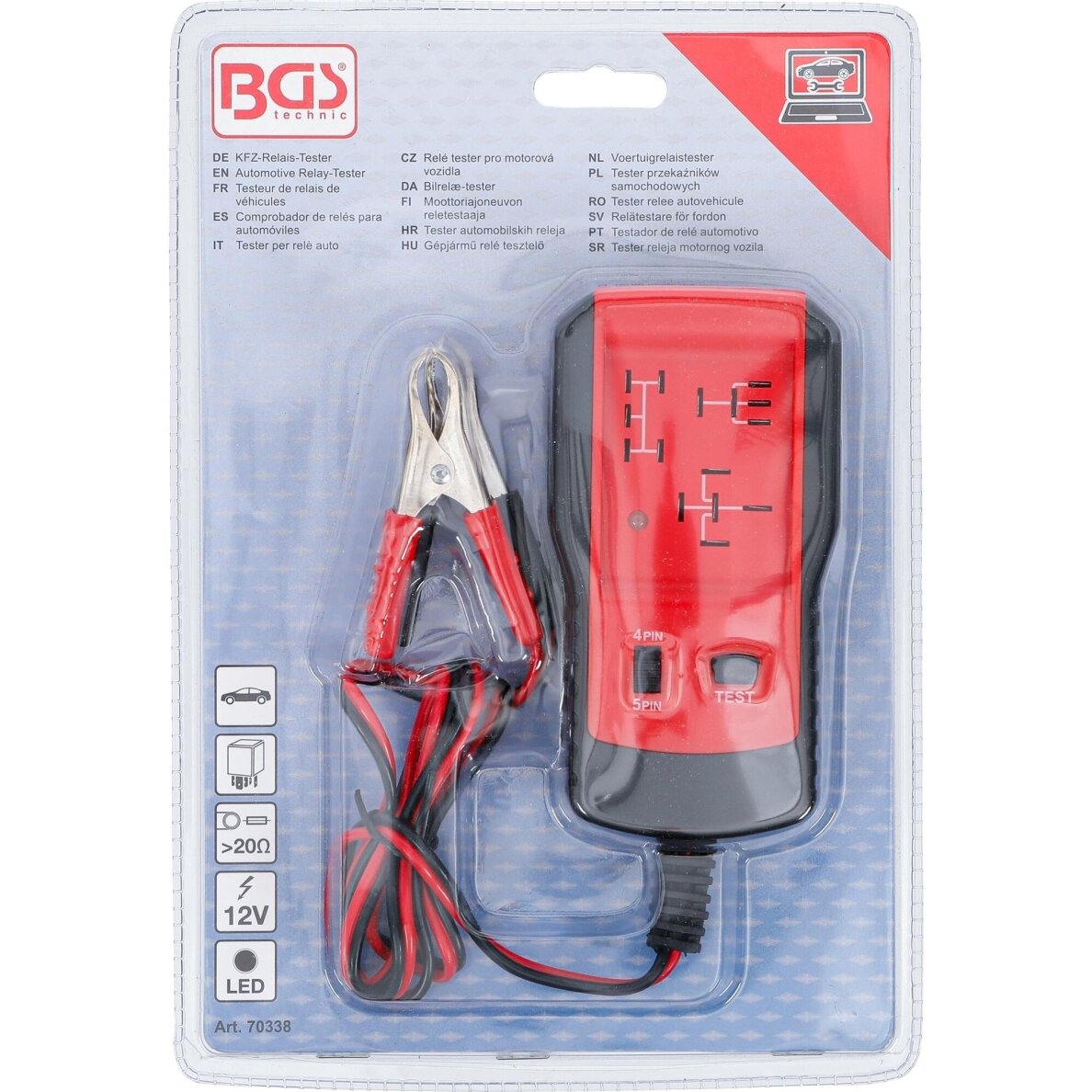 Automobilių relės testeris | 12 V (70338) 3 Automobilių relės testeris | 12 V (70338) 3