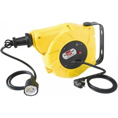 Automatinė ritė su kabeliu 9+2m, 230V, pakabinama, 3x1,5mm, Brennenstuhl Automatinė ritė su kabeliu 9+2m, 230V, pakabinama, 3x1,5mm, Brennenstuhl