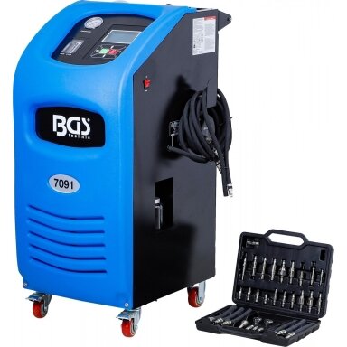 Automatinės transmisijos alyvos keitimo ir plovimo stotelė | 20L | 300W BGS Automatinės transmisijos alyvos keitimo ir plovimo stotelė | 20L | 300W BGS
