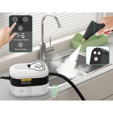 Aukšto slėgio garų valytuvas 1500W 1.2L 3